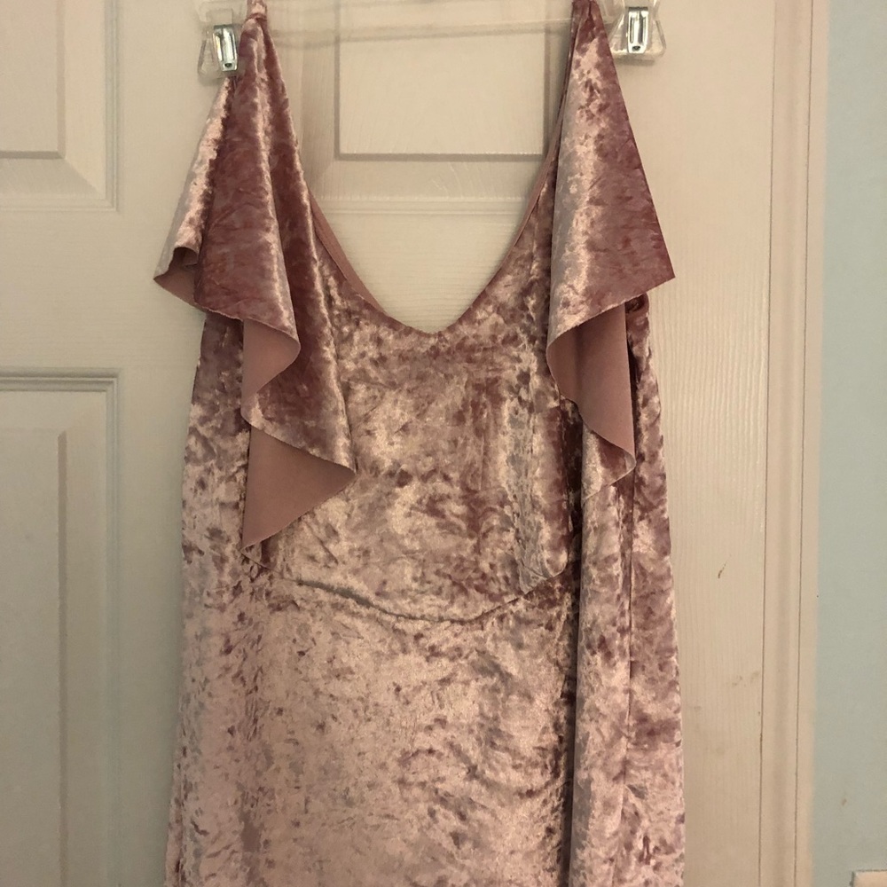 Pink Velvet Top